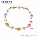 73700 Alibaba haute qualité en forme de feuille conçu bracelet 14k bijoux en or en gros